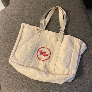 Macy's The Cellar Cream Canvas Tote